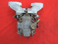 Fiat 1100 Used Side Draft Carburetor Intake Manifold W Holley Europea Weber
