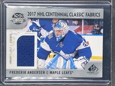 Anderson, Frederik - 2017-18 SP Game Used - NHL Centennial Classic Fabrics