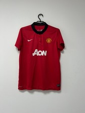 Manchester United 2013-2014 Home Womens Jersey Football Shirt Res Nike sz XL