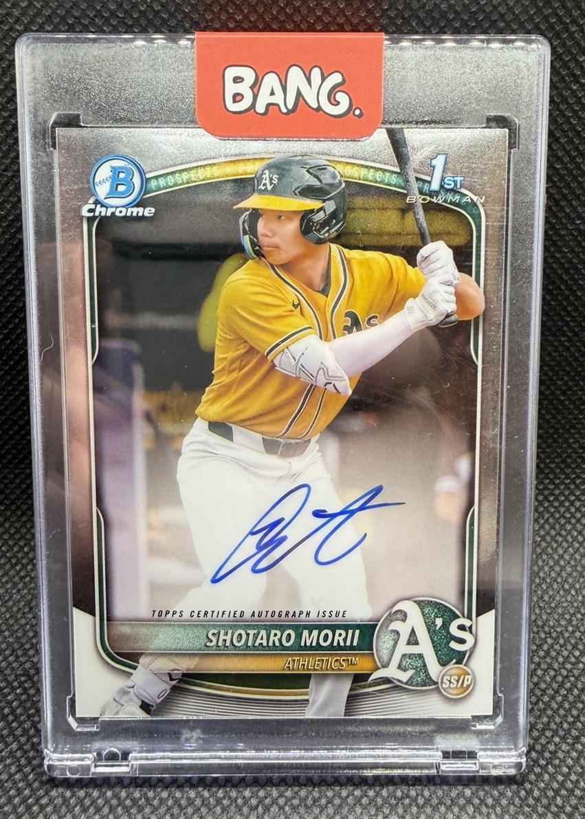 2025 Bowman Chrome Shotaro Morii Auto 1st #CPA-SM Athletics