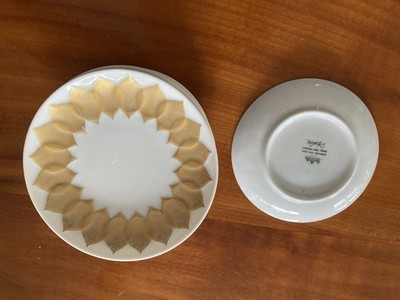 Rosenthal Lotus Goldblatt Konfektschale 11 cm Porzellan