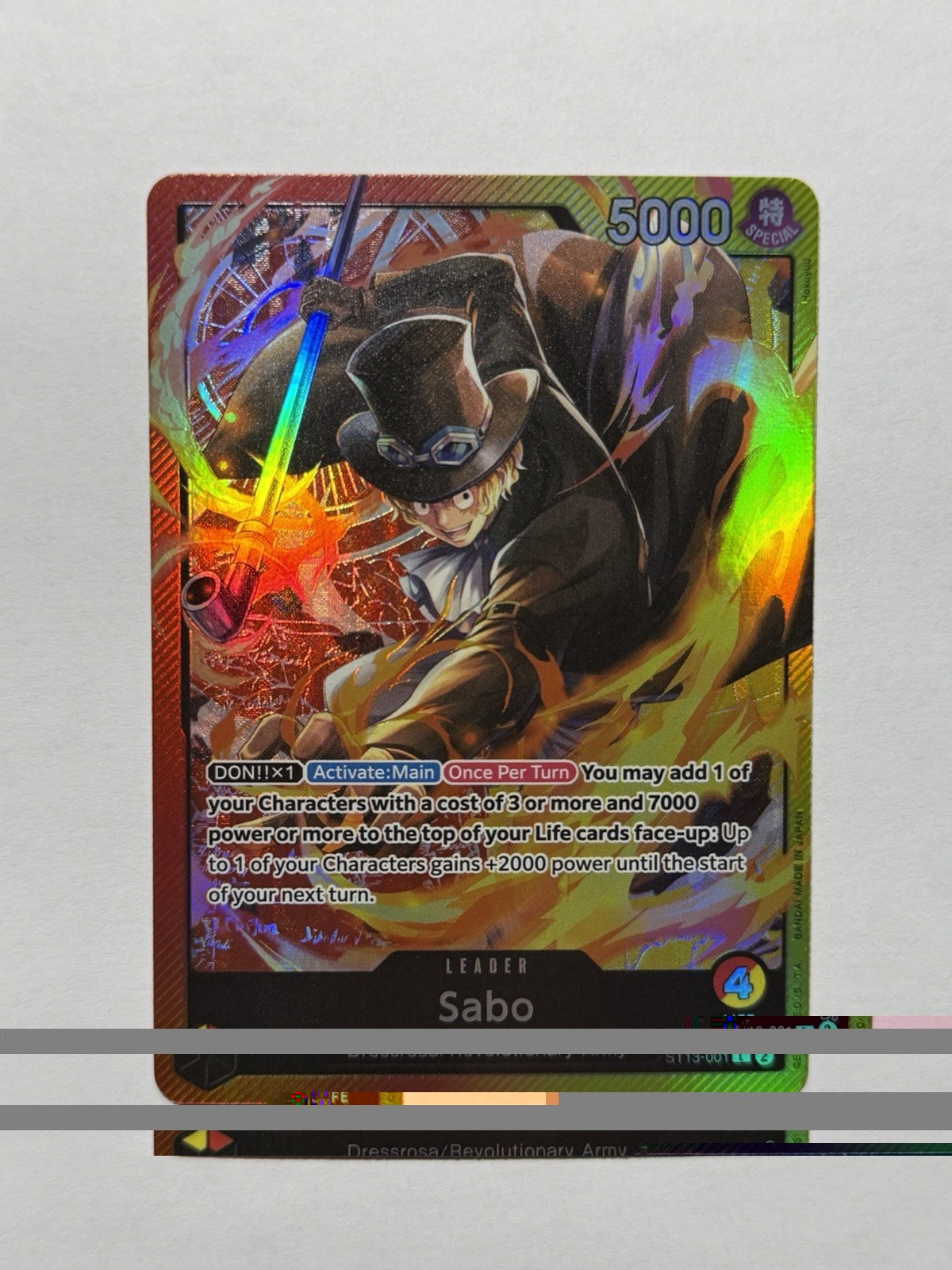 Sabo (001) ST13-001 Ultra Deck: The Three Brothers Foil NM