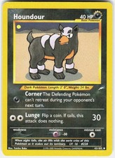 Houndour Unlimited Pokemon Neo Destiny 43/105 DM