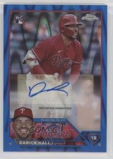 2023 Topps Chrome Update Blue RayWave Refractor 112/150 Darick Hall Auto 10ek