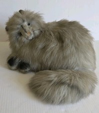 Rare Vintage 1969 Persian Cat 16" Plush Realistic Long Fur Collectible Decor