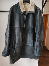 Herren Lammfell Jacke Gr.52, schwarz antik