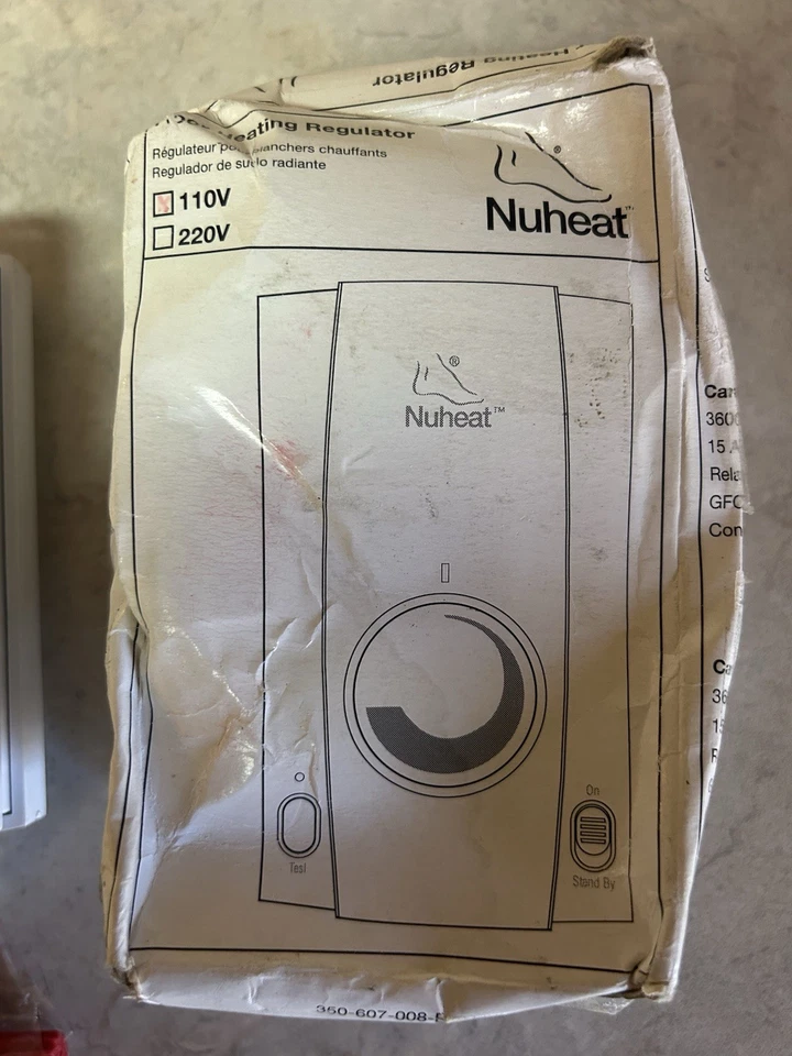 NuHeat Dial Type Floor Heating Thermostat NG6110 New In Box - Image 4 of 4