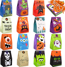 90PCS Halloween Treat Bags Party Favors - Trick or Treat Candy Goodie Gift Bag S