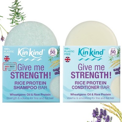 KinKind Reiswasser Shampoo 90g (1er Pack), +32% mehr Volumen nach 5 Wäschen 