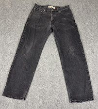 Vintage Levi's 550 Jeans Mens 33 X 32 Relaxed Fit Black 100% Cotton Denim 90s