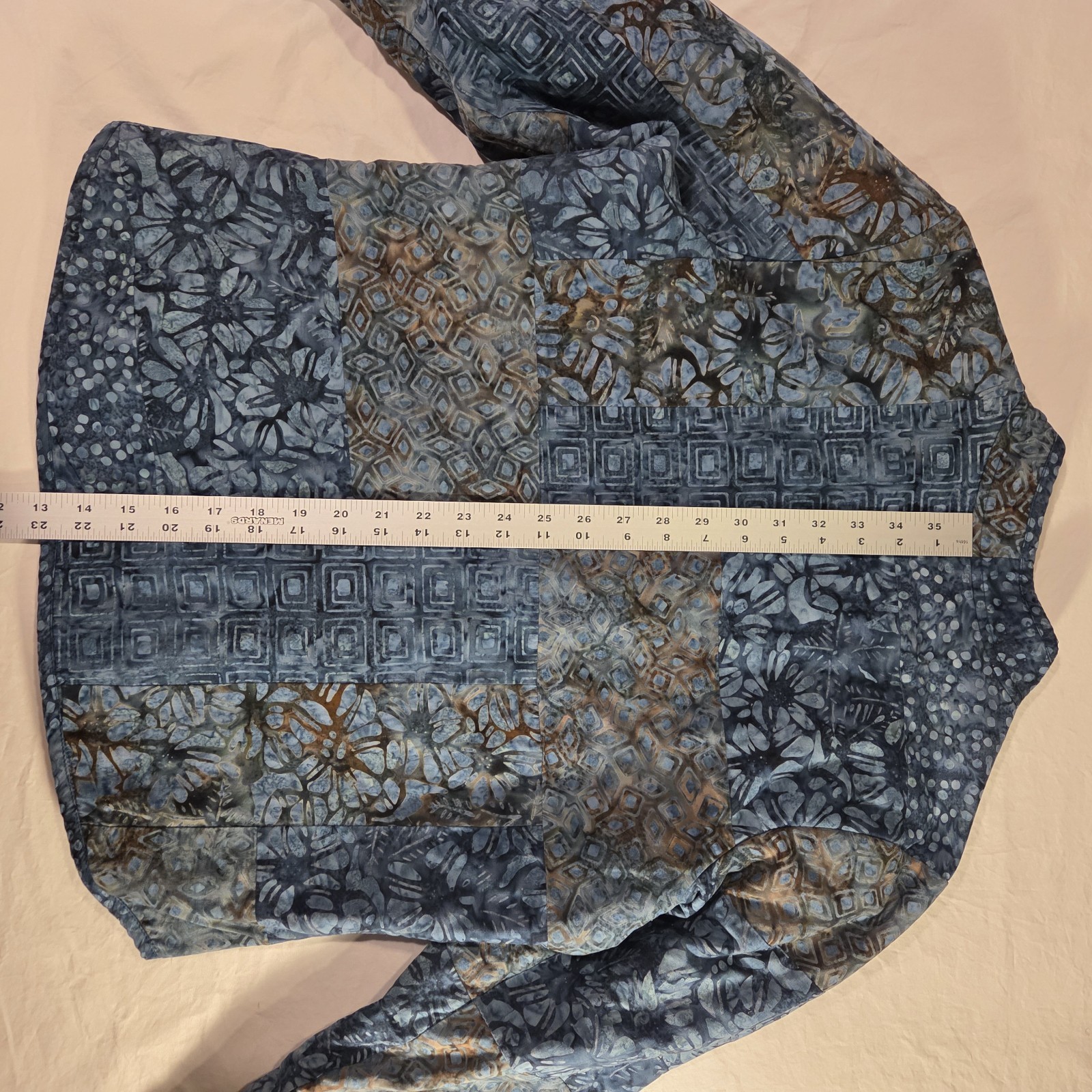 Handmade Batik Reversible Button Up Jacket Wearab… - image 10