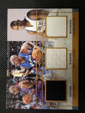 2003-04 Fleer Mystique Rare Finds Vince Carter, Stackhouse #/150 GAME-USED PATCH