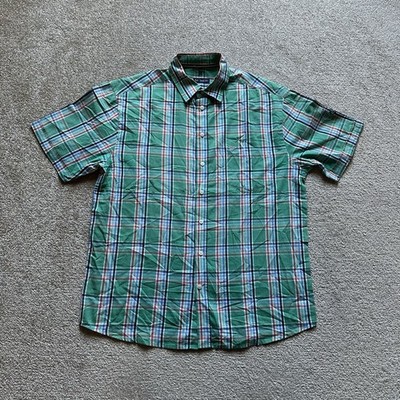 PAUL R SMITH Herren Hemd Shirt Gr L Regular Fit Karohemd Casual Logo 22309 Grün