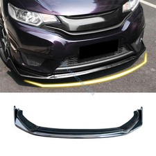 For Honda Fit Jazz Gk5 14-17 Abs Carbon Fiber Front Bumper Lip Spoiler Splitter