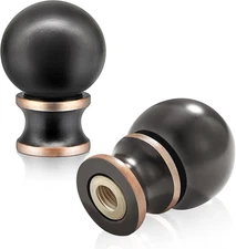 Ball Lamp Finial Cap Knob for Lamp Shade Top,Solid Lamp Finial Caps,Heavy Metal 