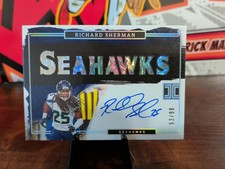2023 Panini Impeccable On Card auto /99 Richard Sherman Seahawks