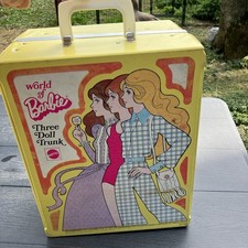 Vintage World Of Barbie Carrying Case 1974 Mattel 3 Doll Trunk - Clothes Closet