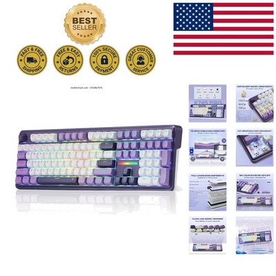 K745 PRO Mechanical Keyboard: Ergonomic 108 Keys Wireless RGB Experience