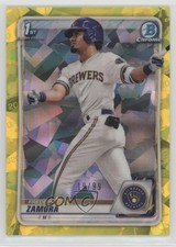 2020 Bowman Chrome Draft Sapphire Edition Yellow 19/99 Freddy Zamora #BD-46 qf6