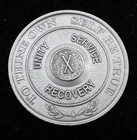 1/2 oz Silver .999 Medal-  Serenity Prayer AA Token Recovery Coin - 10 Years X