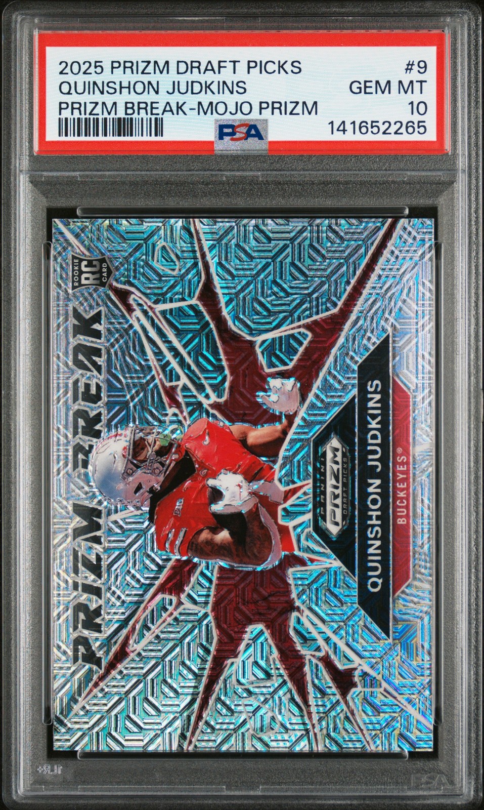 Quinshon Judkins Panini Prizm Draft Picks Prizm Break #9 Mojo Prizm