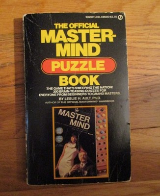 Vintage 1978 The Official Mastermind Puzzle Book  Leslie Ault 1st Printing