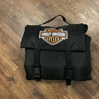 VINTAGE Harley Davidson Fold Up Folding Picnic Chair Seat Stadium Cushion
