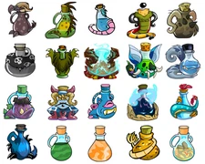 Neopets - Complete Transmogrification Potion Collection - Fast and Safe