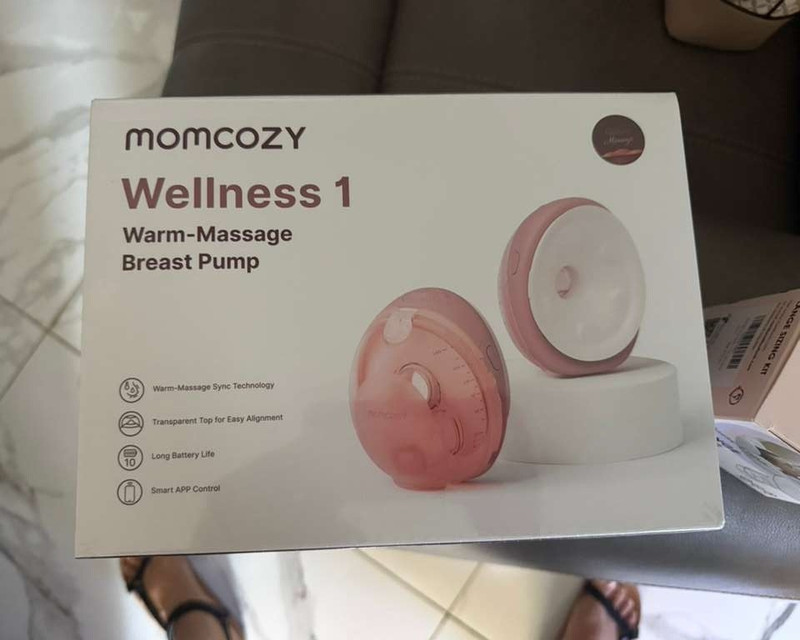 Momcozy Wellness 1 Electric Breast Pump Smart App Warm Massage 21mm Pink