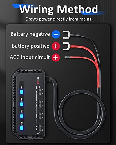  12V Fuse Block, Universal 20A Motorcycle Fuse Relay Box Kit with LED Warning 