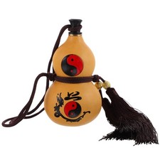 Natural Gourd Water Bottle Gourd Wine Bottle with Sealing Lid 5.70 X 2.75 X 2...