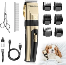 Dog Grooming Clippers, Low Noise, Electric Quiet, Adjustable Clipper Comb, Recha