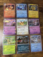 Pokémon Eevee-lution Complete Holo 9 Card Se...