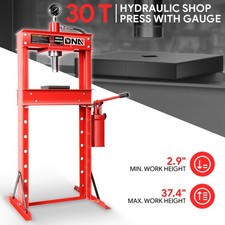 30 Ton Steel Hydraulic Press H-frame Garage Floor Shop Press W Press Plates Red 30 Ton Steel Hydraulic Press H-frame Garage Floor Shop Press W Press Plates Red