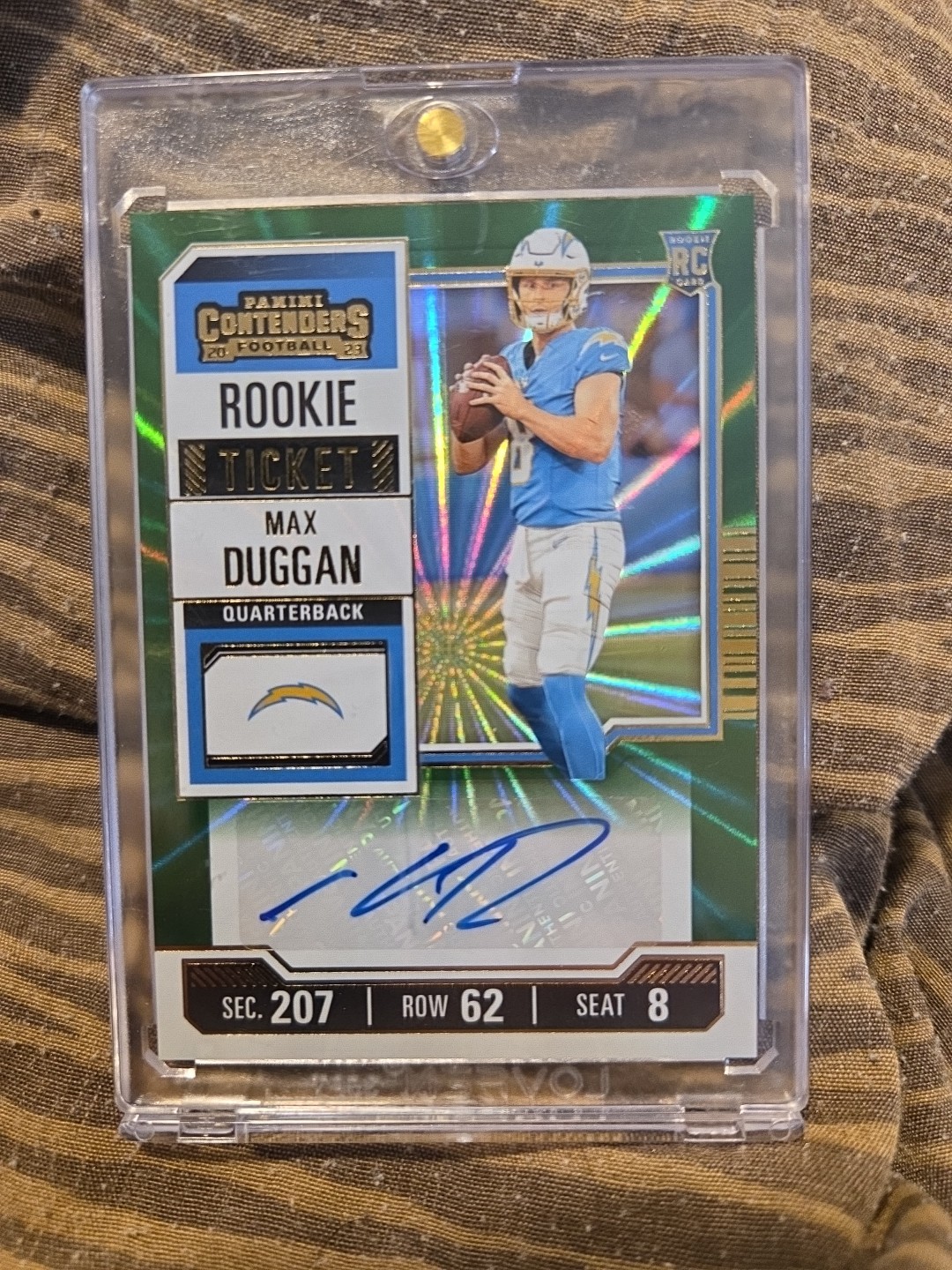 Max Duggan Panini Contenders #224 Autograph