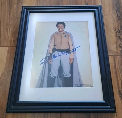 Star Wars Billy Dee Williams Hand Signed Photograph ''Lando'' Framed