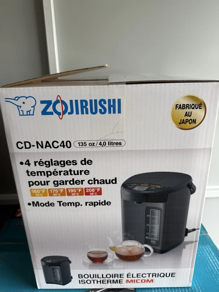 Zojirushi CD-NAC40BM Micom Water Boiler and Warmer 4 Liter Metallic Black - Image 4 of 4