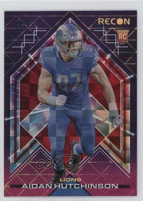 2022 Panini Chronicles Recon Red 15/99 Aidan Hutchinson #REC-13 Rookie RC 16wc
