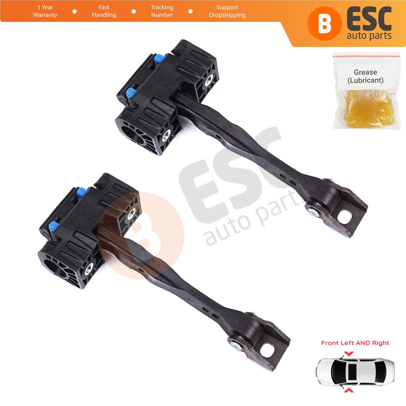 2X Front Door Hinge Stop for VW Tiguan MK2 2016-2024 Allspace Seat Tarraco KN2
