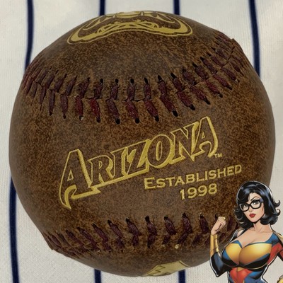 Arizona Diamondbacks Brown Leather Team Store Exclusive Souvenir Baseball  Ball