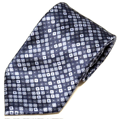 Italo Ferretti Tie Foulard Geometric Squares Micro Tiles Modern Luxury Stylish