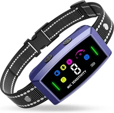 Auto Anti Bark Dog Training Collar Safe Adjustable Shock Waterproof Rechargeable