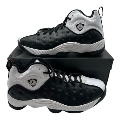 Jordan Jumpman Team II Basketball Shoes Men 10.5 White Black Sneakers 819175-010