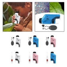 60-120x Kindermikroskop Hand-Minimikroskop f&uuml;r Stoff-Naturdruck