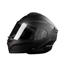 Sena Outrush R Solid Bluetooth Motorcycle Helmet – Medium (Matte Black) (SP129)