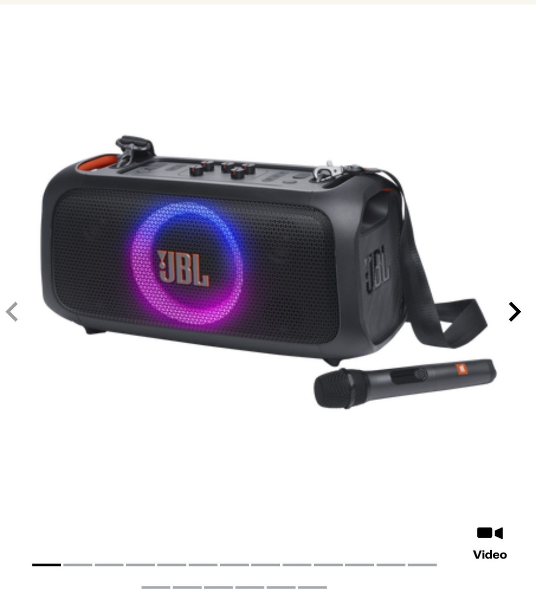 JBL PartyBox On-The-Go Portable Speaker System - Black