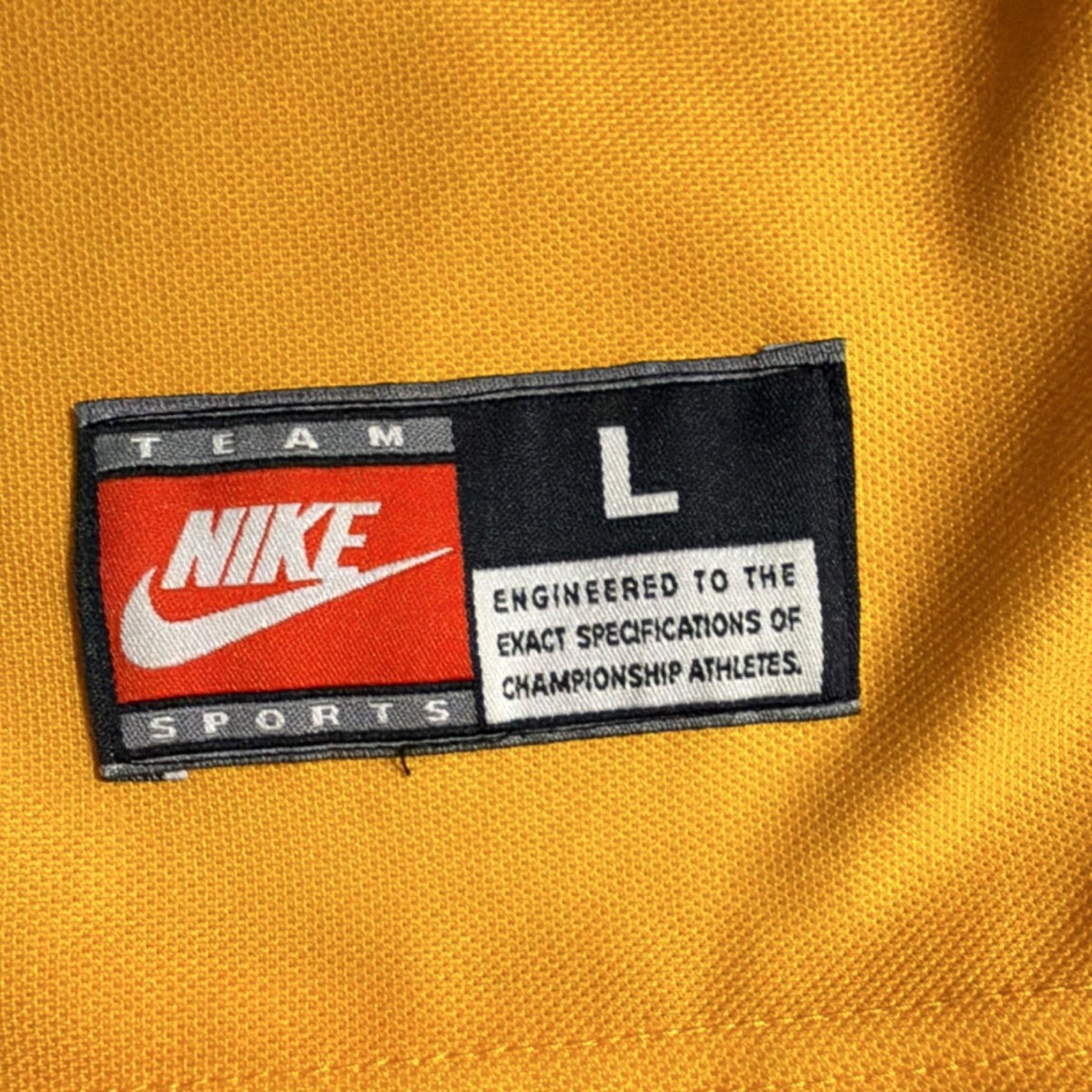 Nike Arsenal JVC Yellow Blue Soccer Jersey Size L Football Shirt