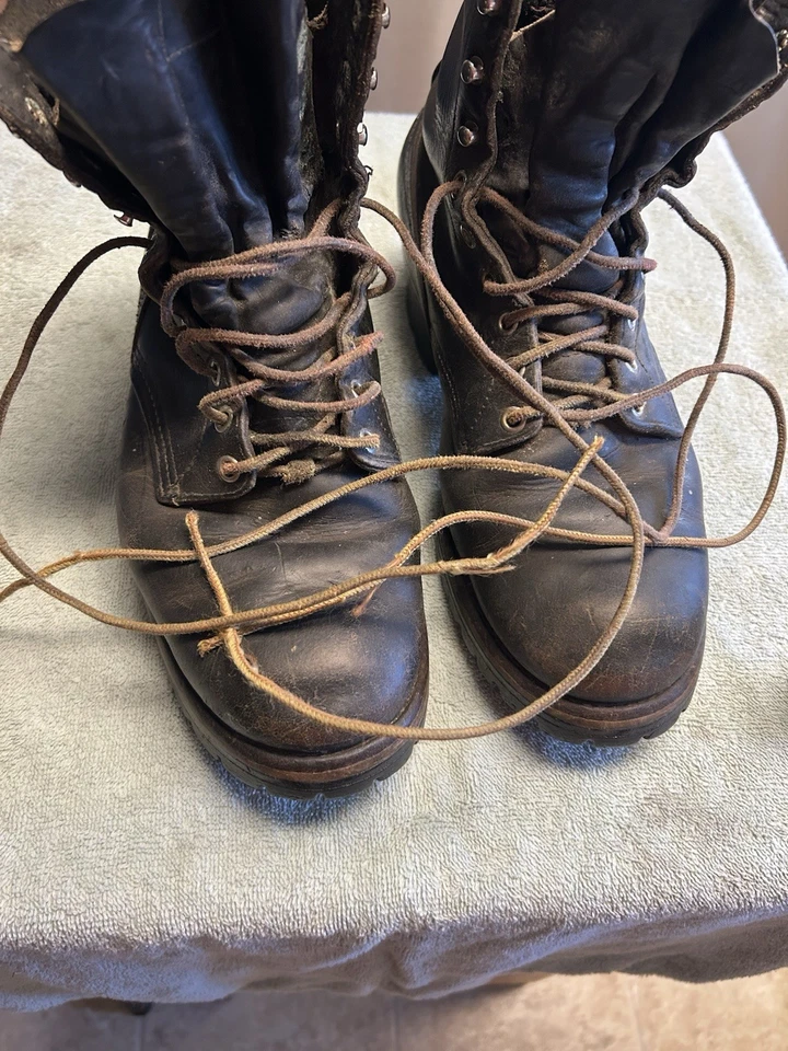 Red Wing Black Logger Boots Size Is Probably 10 - Image 3 of 4