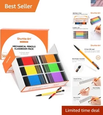 Bulk Mechanical Pencils 360 Pack, Assorted Barrels, 0.7mm