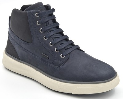 Geox Men's Cervino B Waterproof Ankle Boot Oiled Leather Navy